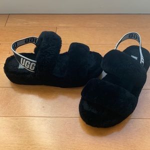 Black Oh Yeah Slipper